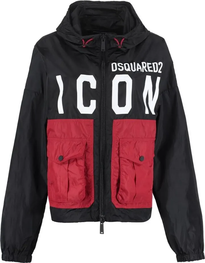 Dsquared2 Logo Printed Hooded Jacket