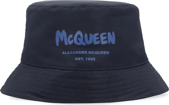 Alexander McQueen Logo Printed Bucket Hat