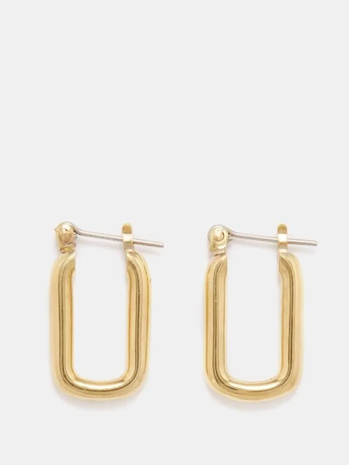 Cresca 14kt Gold-plated Hoop Earrings