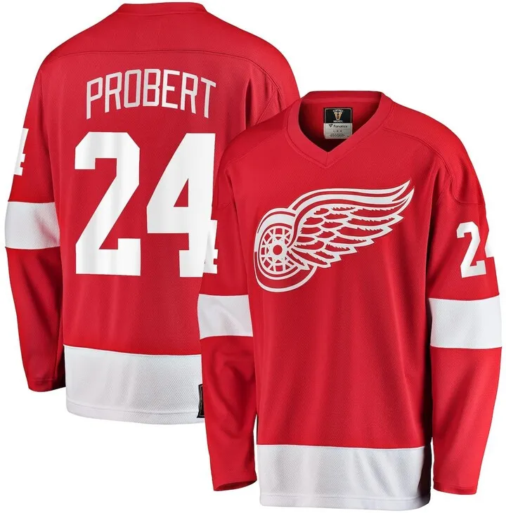 Men's Fanatics Bob Probert Red Detroit Red Wings Premier Breakaway Retired Player Jersey