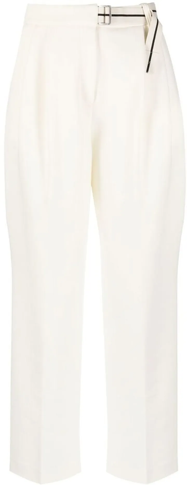 Belted Straight-Leg Trousers