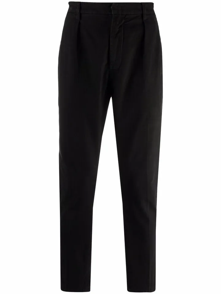 High-Waisted Tapered Chinos