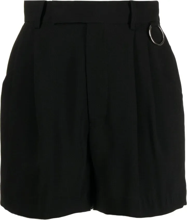 Pleat-Detail Shorts