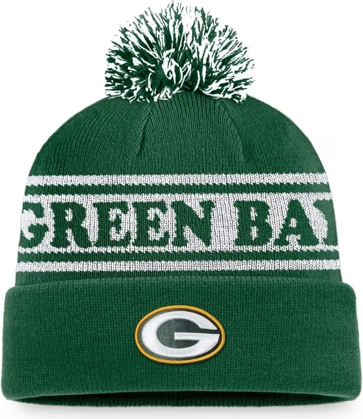 Men's Green Bay Packers Sport Resort Cuffed Knit Hat with Pom