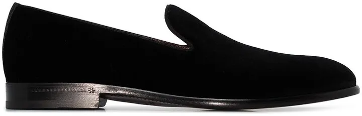 Leonardo velvet slippers