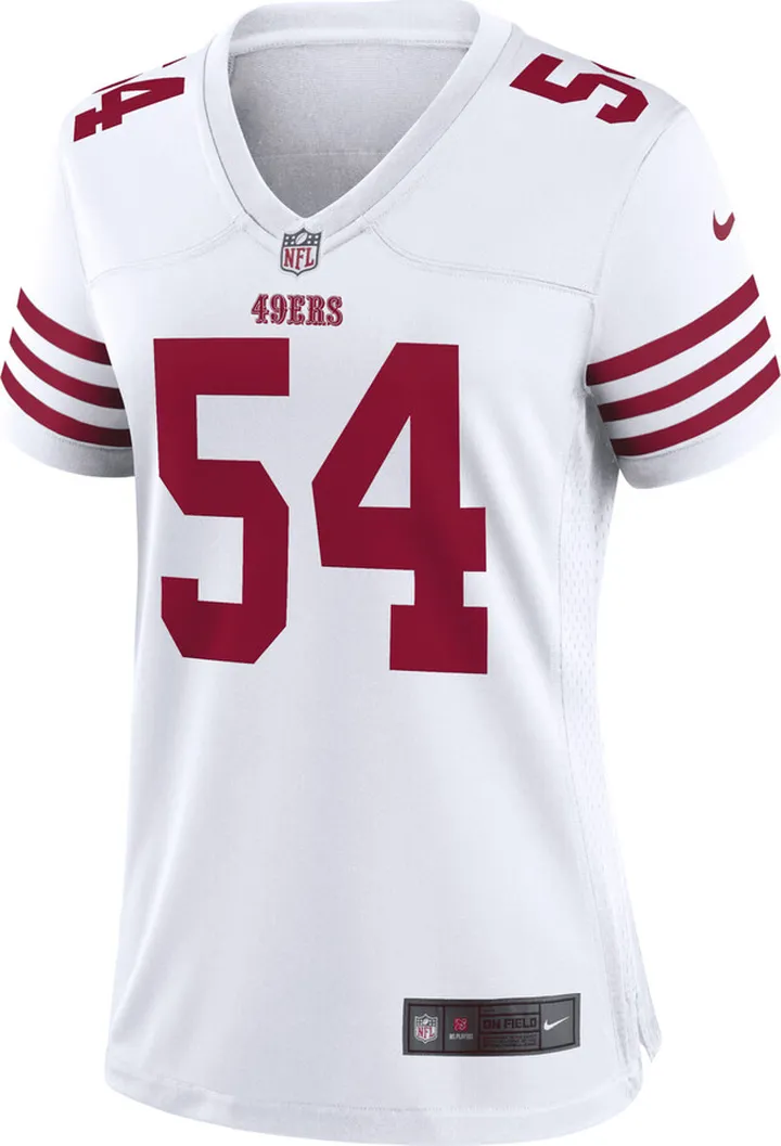 Nike Women's NFL San Francisco 49ers (Fred Warner) Game Football Jersey in White