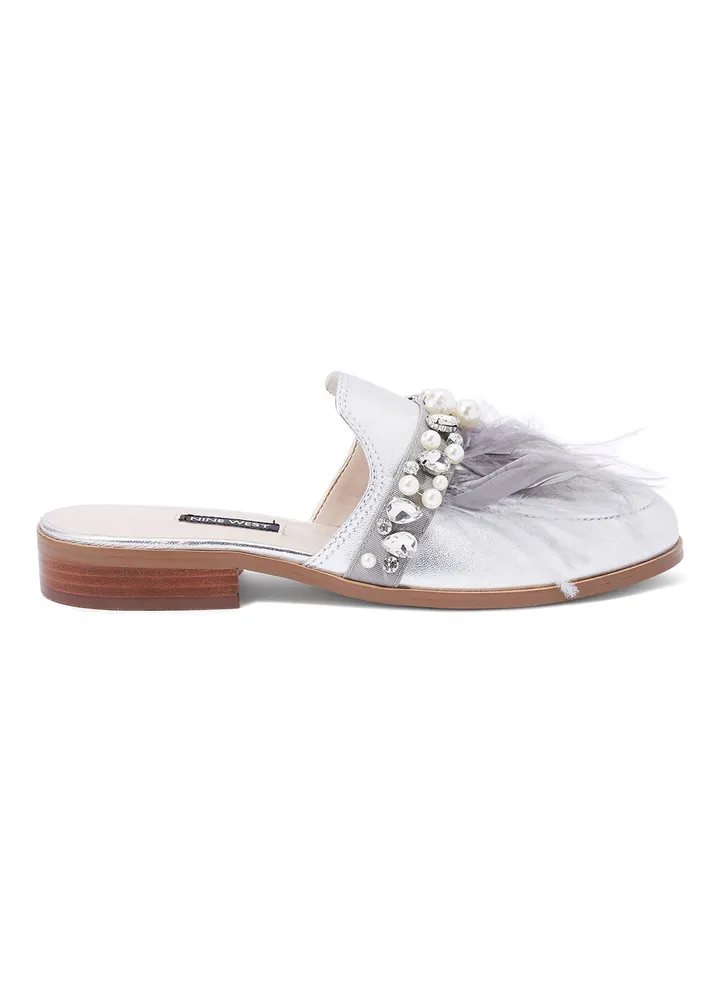 Jarae Mules Silver