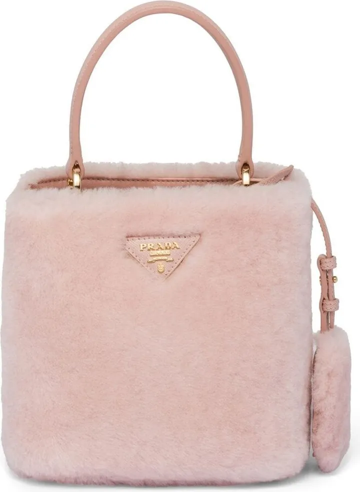 Panier shearling mini bag
