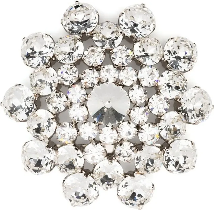 Crystal-Embellished Brooch