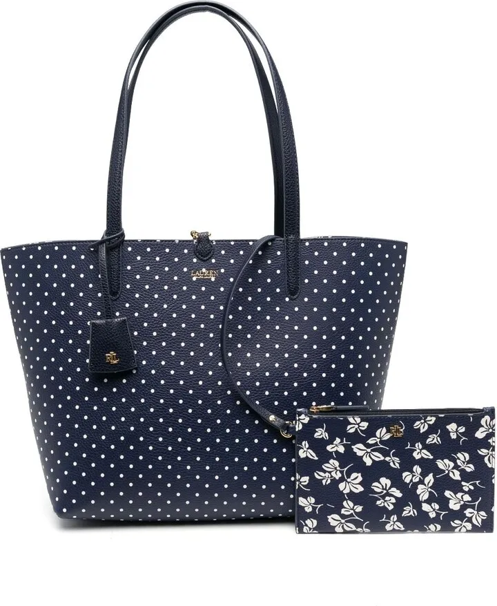 Polka-Dot Reversible Tote Bag