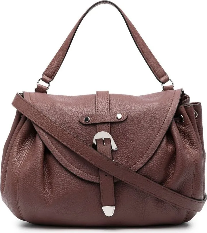Buckle-Fasten Shoulder Bag
