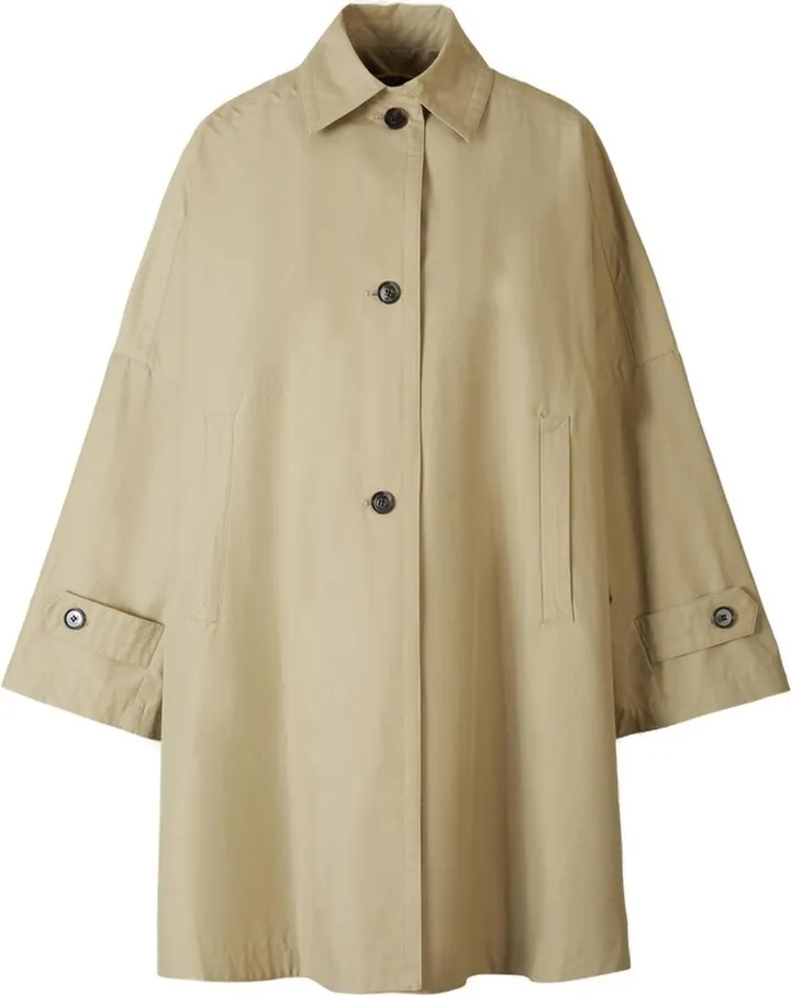 Totême Collared Button-Up Trench Coat