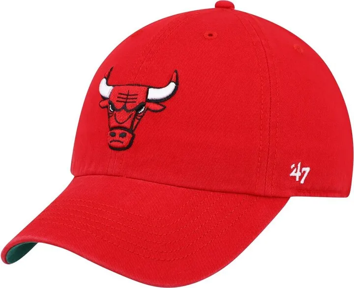 Men's '47 Brand Red Chicago Bulls Franchise Fitted Hat