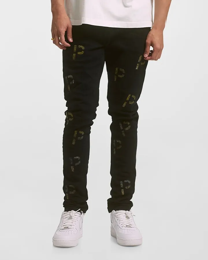 Men's Multicolor P Skinny Jeans