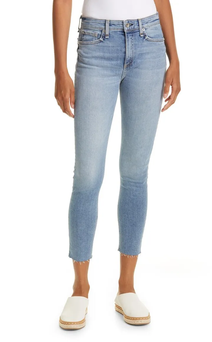 High Waist Ankle Skinny Jeans