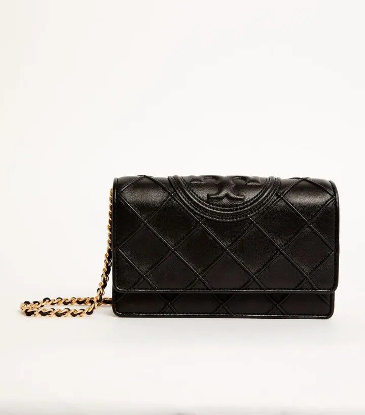 Tory Burch Mini Leather Fleming Chain Bag