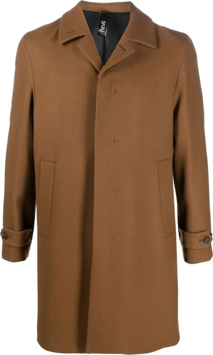 Single-Breasted Wool Coat