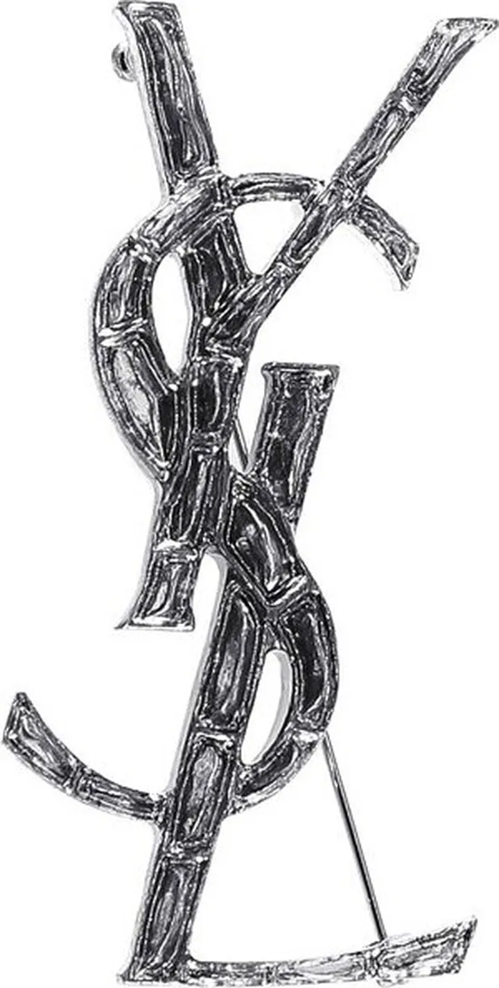 Saint Laurent Monogram Brooch