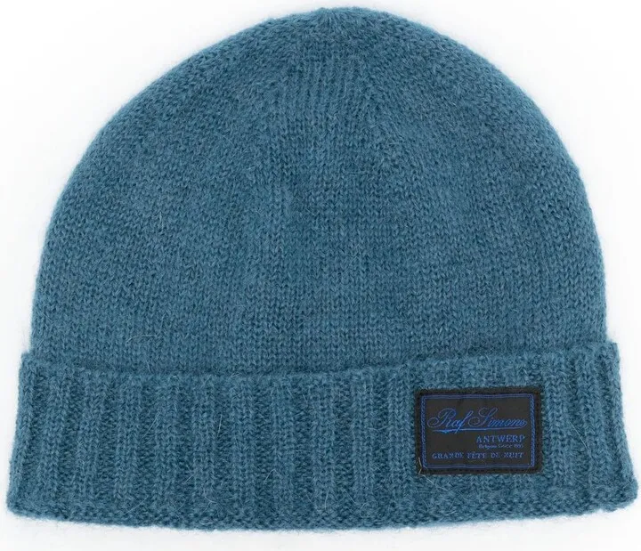 Knitted Logo-Patch Beanie