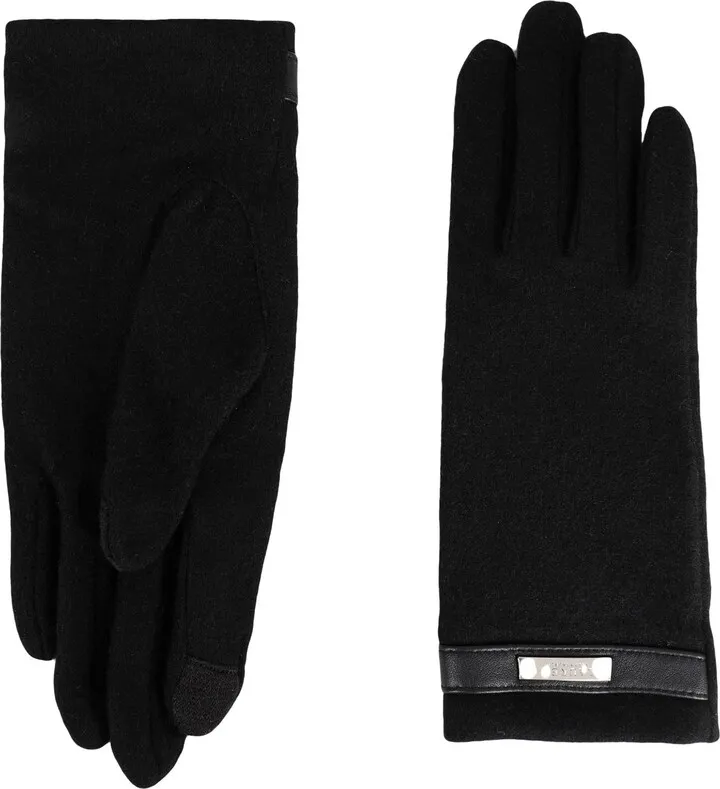 Wool-blend Tech Gloves Gloves Black