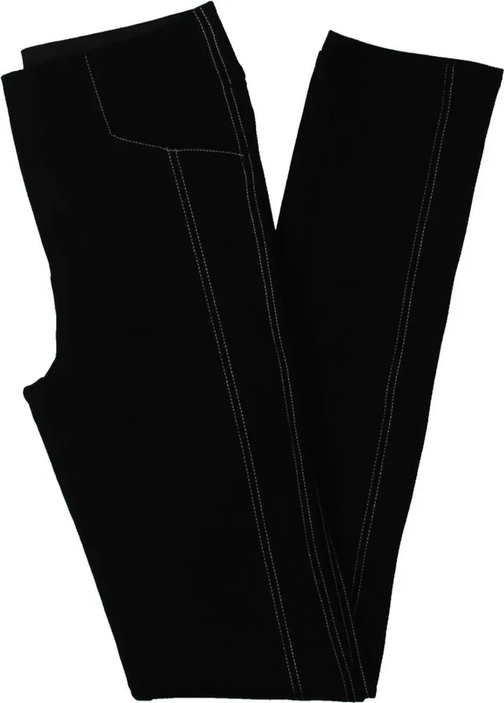 Womens Contrast Stitch Stretch Straight Leg Pants