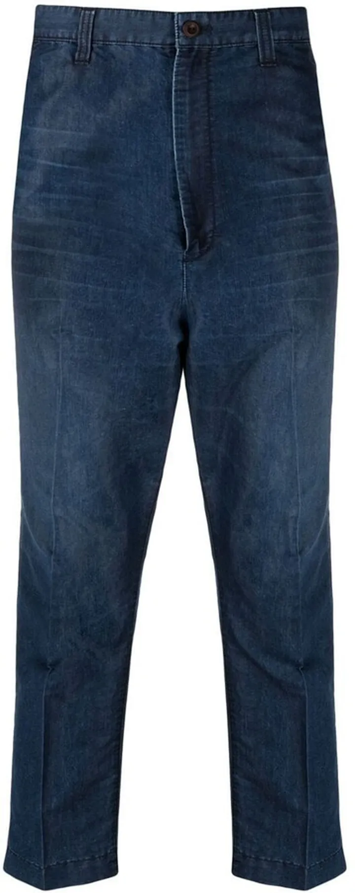 Cropped Straight-Leg Trousers