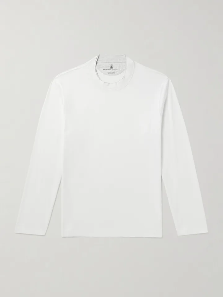 Layered Cotton-Jersey T-Shirt