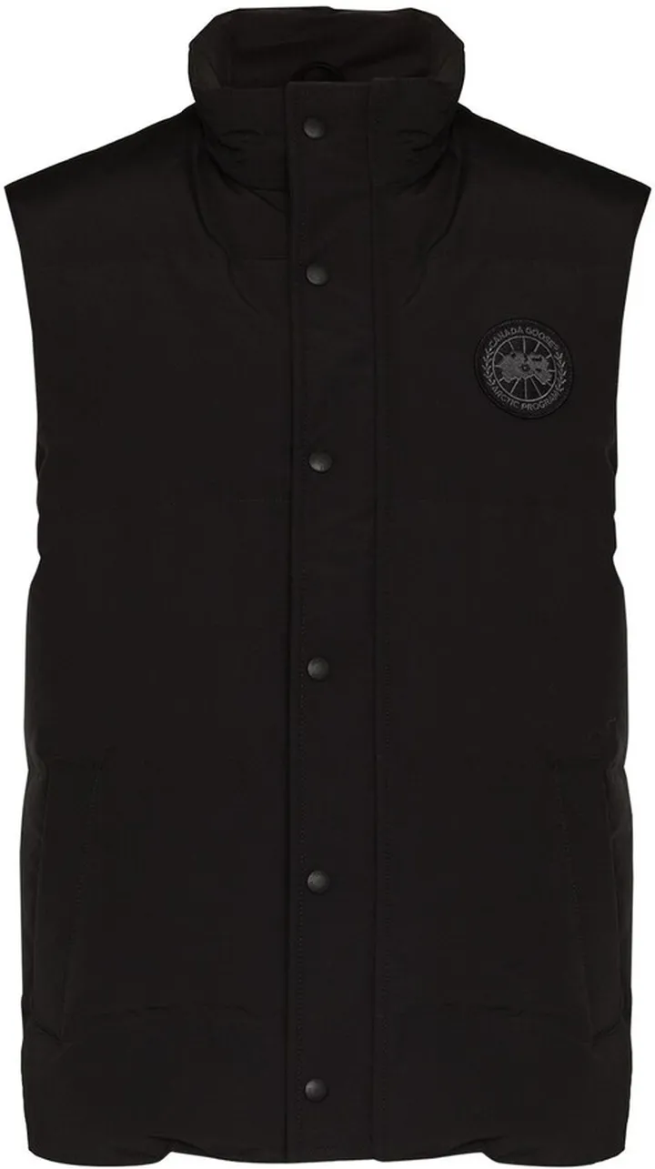 Garson logo-patch padded gilet