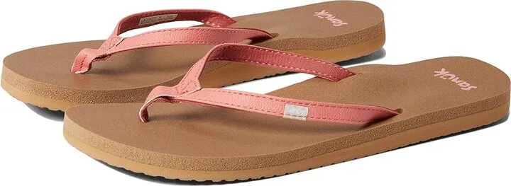 Sanuk Yoga Joy (Burnt Coral) Women's Sandals