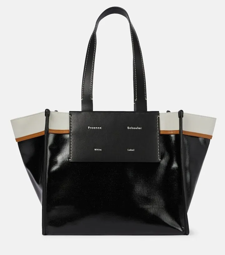White Label Morris Large coated canvas tote