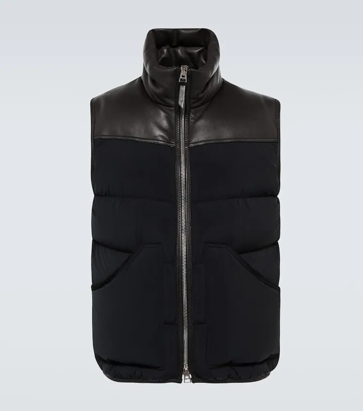 Down-filled gilet