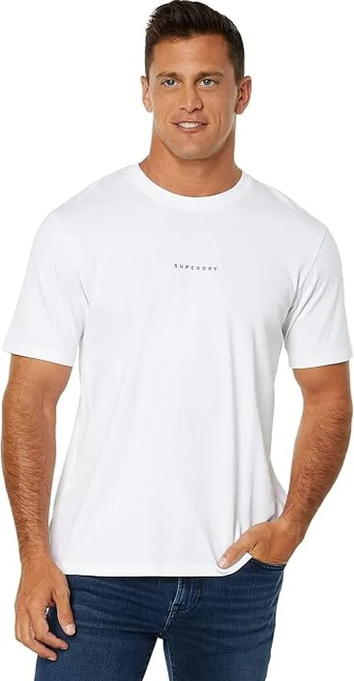 Superdry Code Surplus Logo Tee (Brilliant White) Men's Clothing