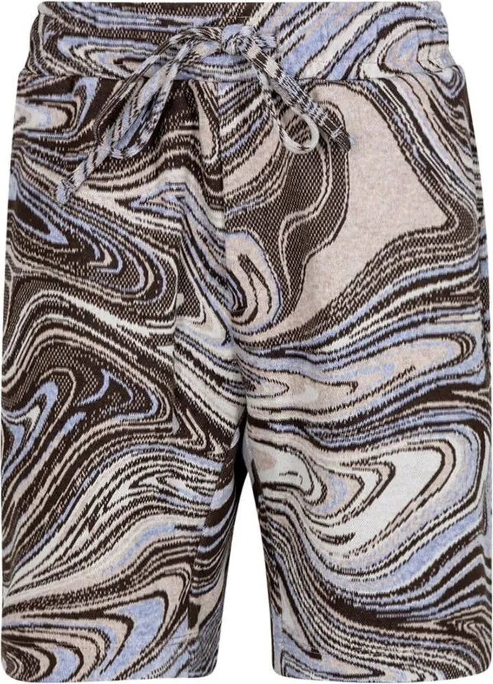liquid swirl Hyper Reality knit shorts