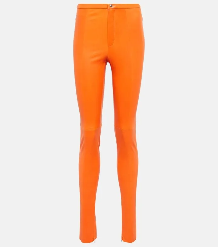 Maggie high-rise skinny leather pants