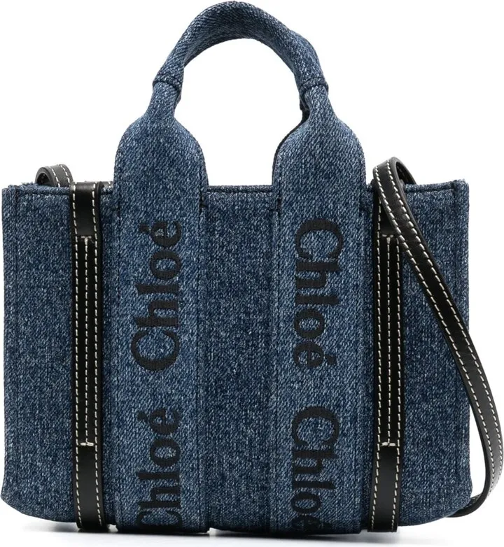 Woody denim mini bag