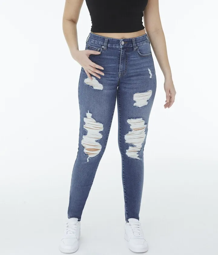 Aeropostale Womens Premium Air Sculpt High-Rise Curvy Jegging