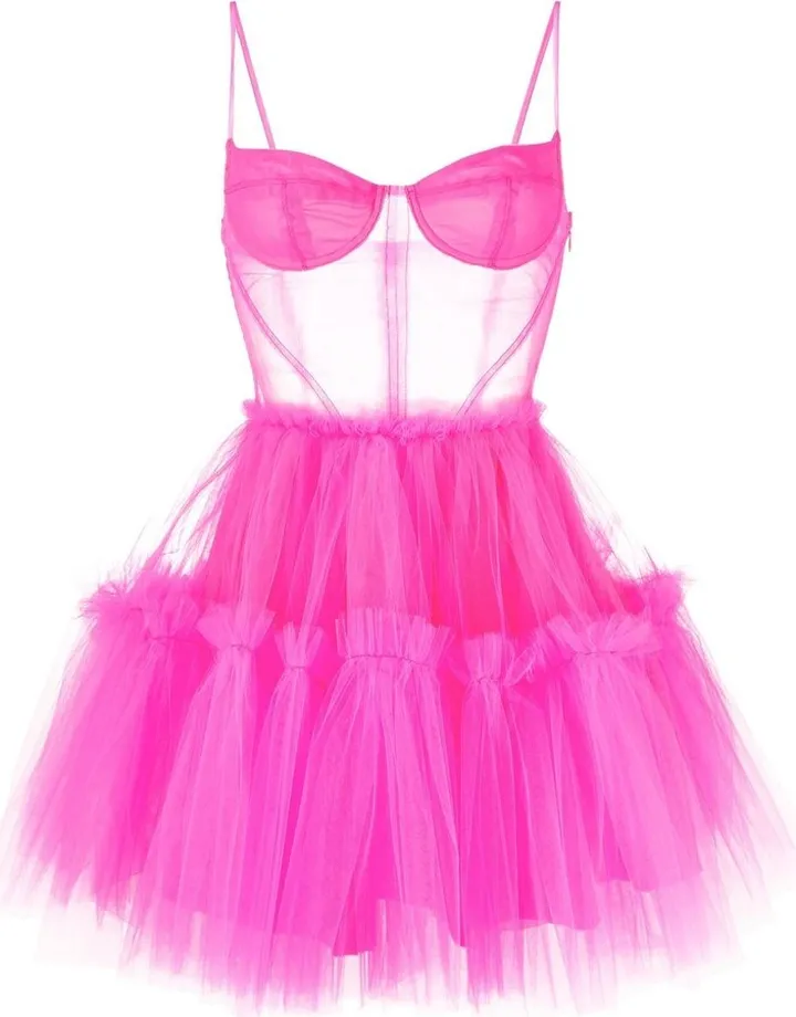 Semi-Sheer Mini Dress