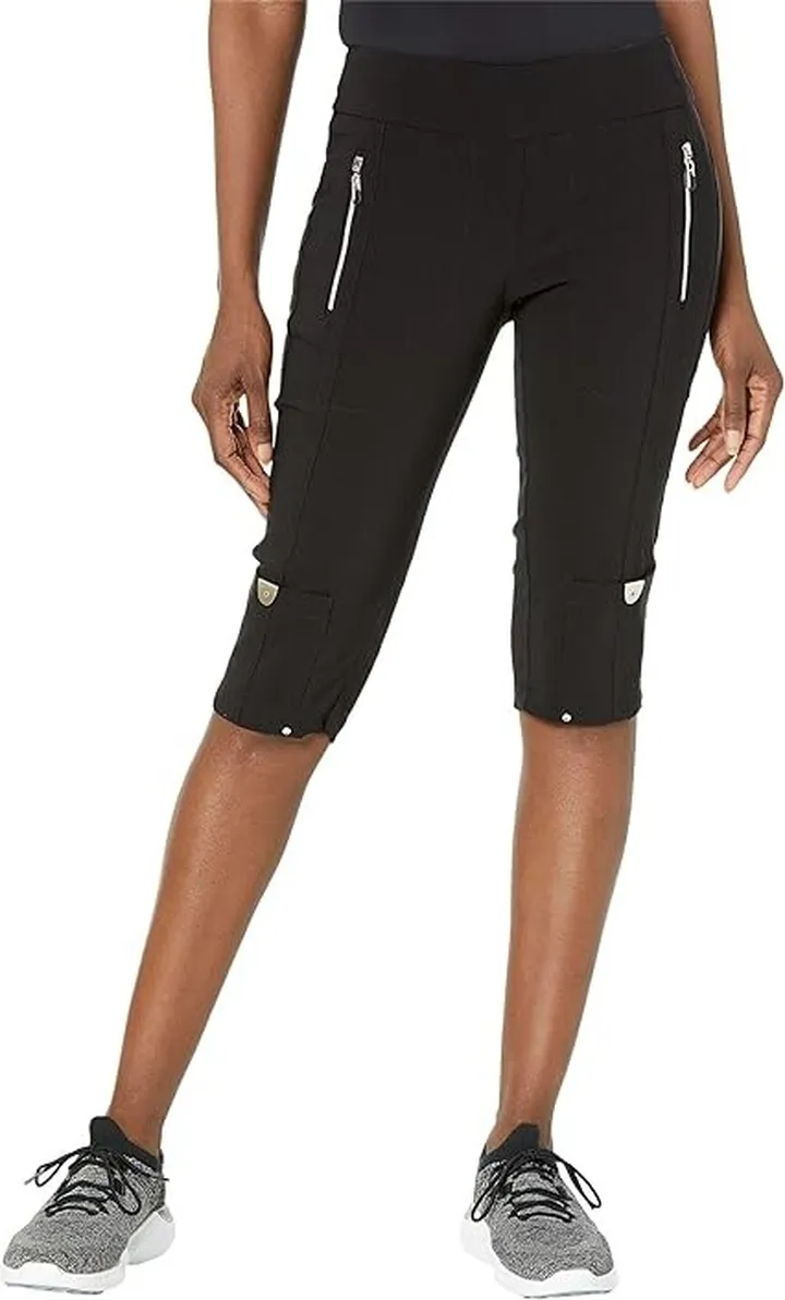 Jamie Sadock 24.5 Skinnyliscous Knee Capris (Jet) Women's Casual Pants