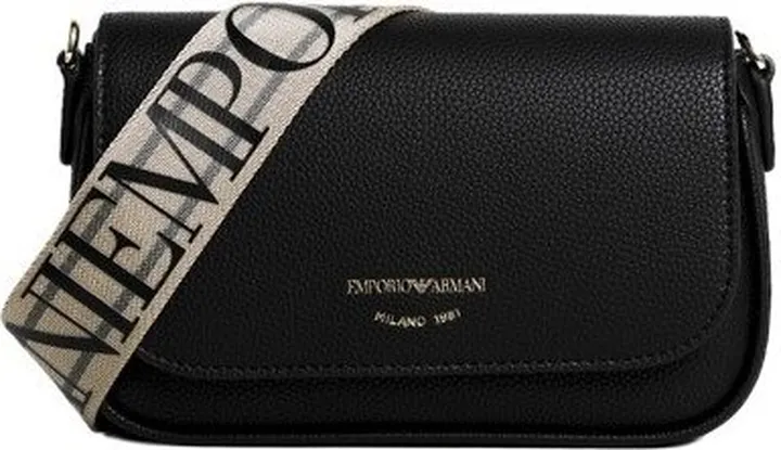 Emporio Armani Logo Detailed Foldover Crossbody Bag