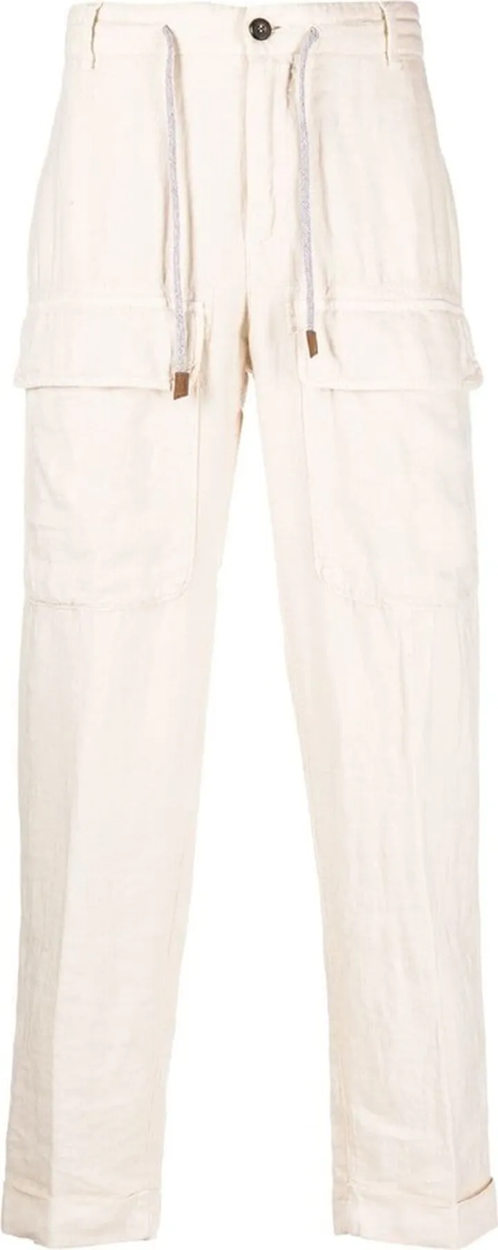 Straight-Leg Linen Trousers