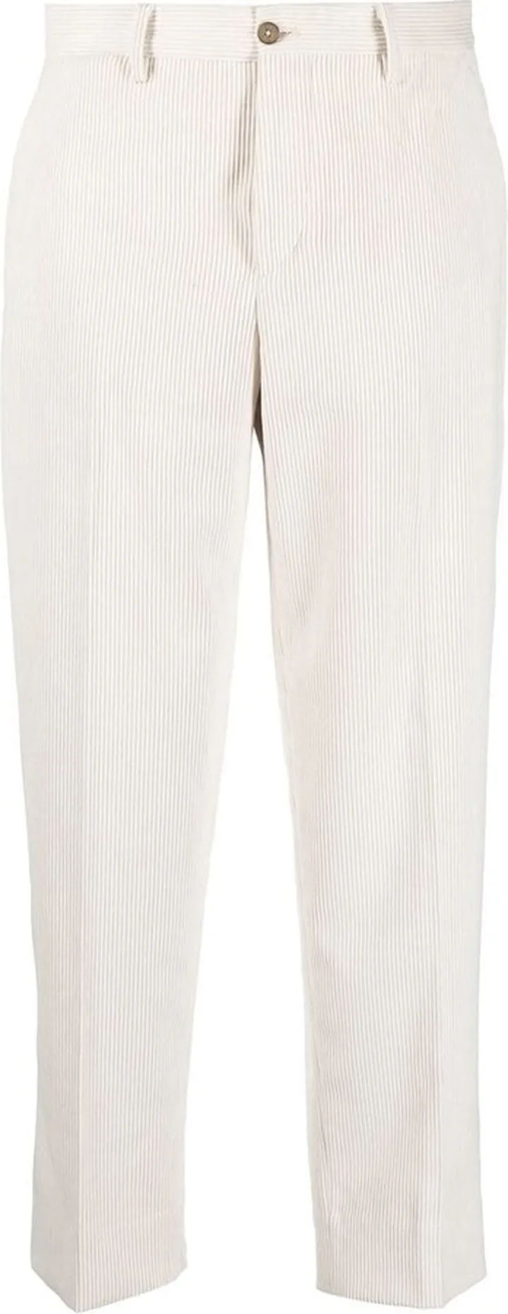 Cropped Straight-Leg Trousers
