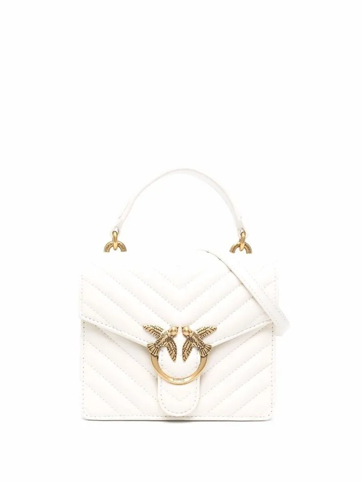Love quilted tote bag