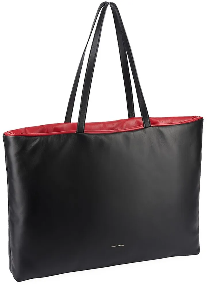 Pillow Reversible Leather Tote