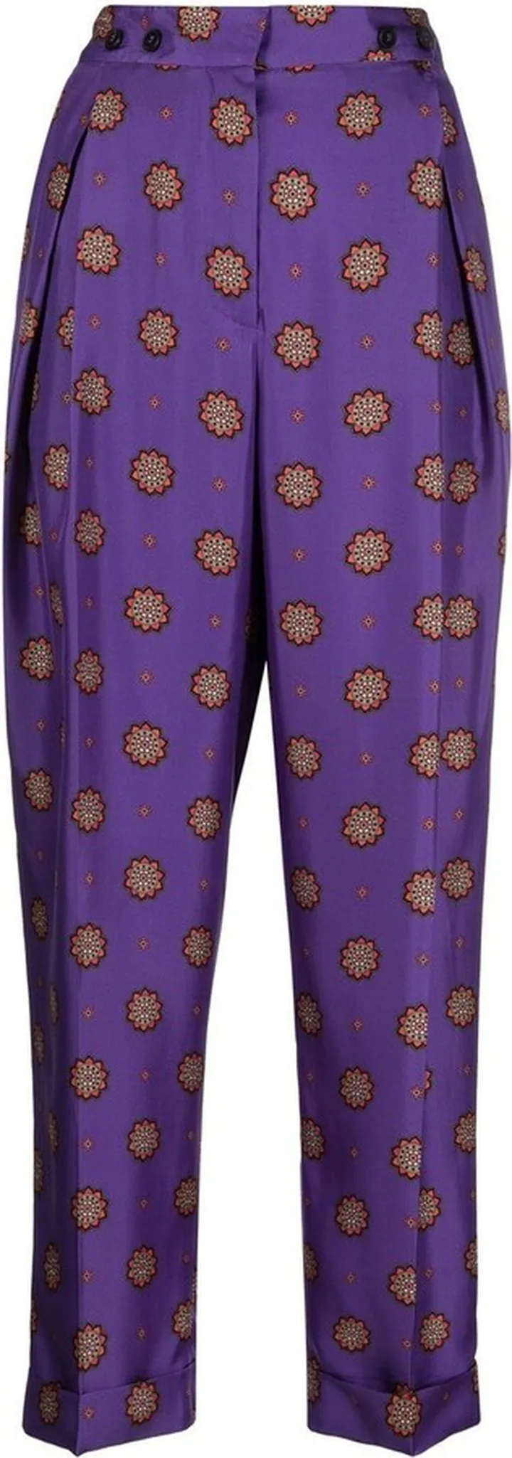 Printed Cropped Trousers