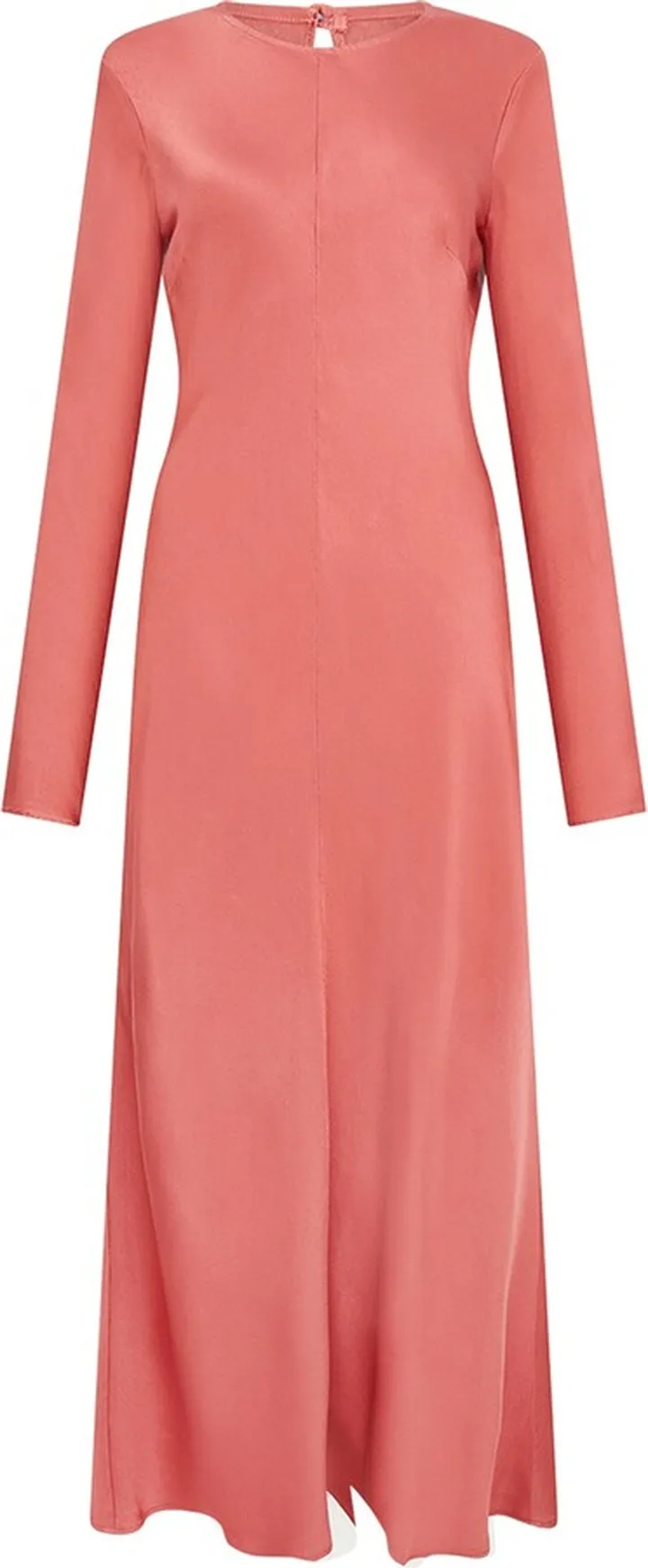 GHOST - Mari Burnt Sienna Satin Dress