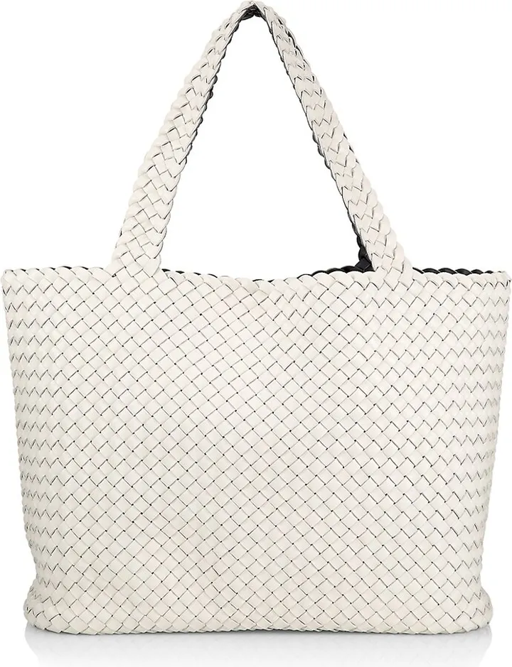 Intrecciato Leather Tote Bag