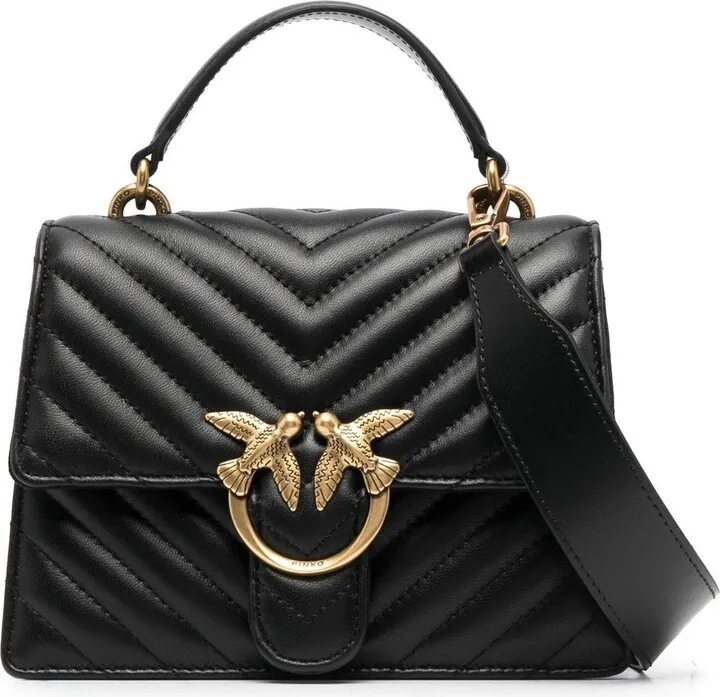 Mini Love quilted crossbody bag
