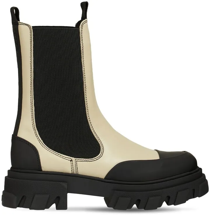 45mm Leather Combat Boots
