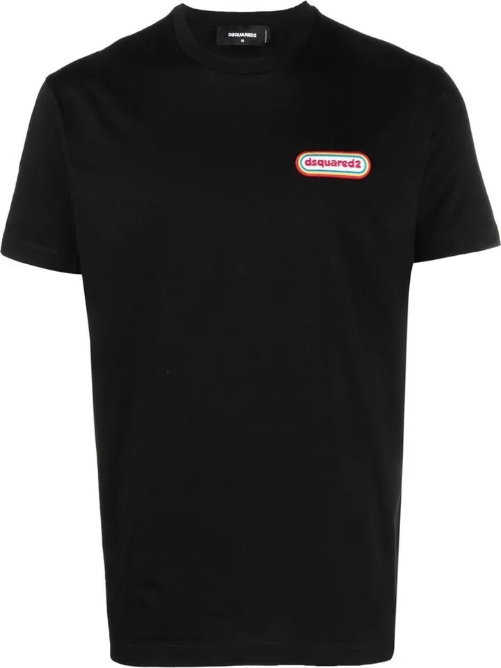 logo-patch crew-neck T-shirt