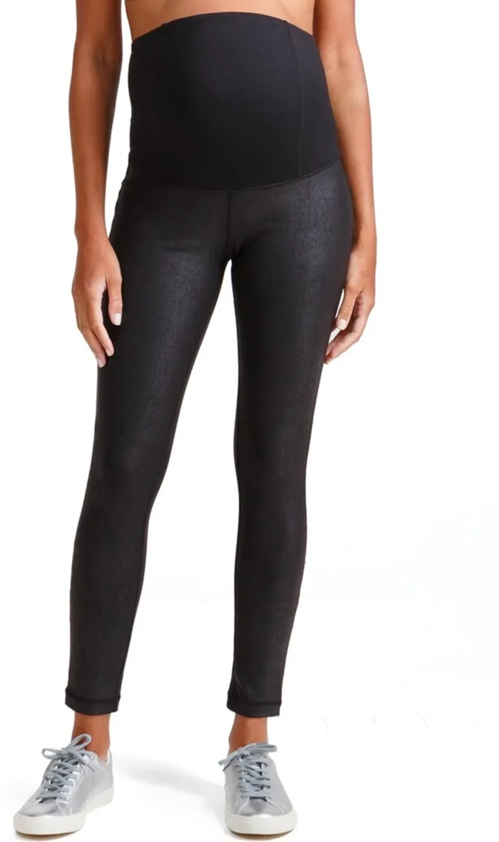 Women's Maternity Faux Leather Legging